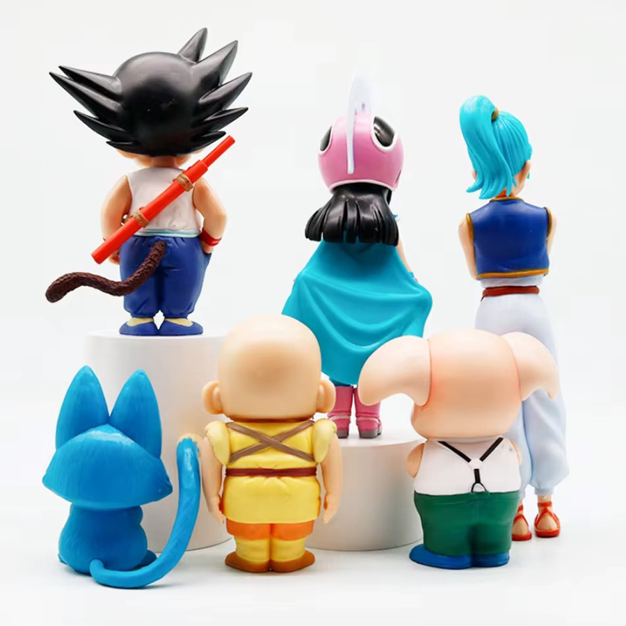 Bandai Dragon Ball Z Son Goku Krillin Chichi Bulma Puar Oolong, Actionfigur, Set - Bild 3