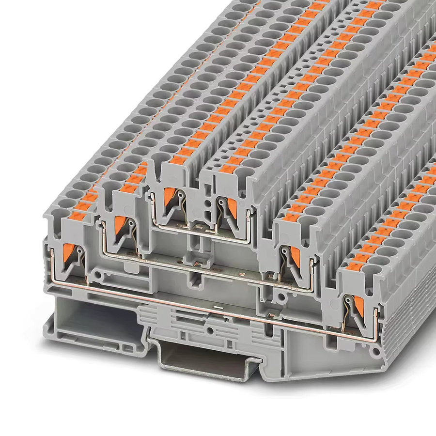 5 Stück Multilayer-Terminal-Steckführungsschienen-Kombination PT2.5-3L-3210499 in Grau - Bild 3