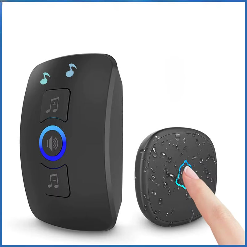 Kerui M525 Kabellose Türklingel mit Touch-Taste in Schwarz, Wasserdichte Outdoor-Türklingel mit 32 Melodien und 433MHz Reichweite - Bild 7