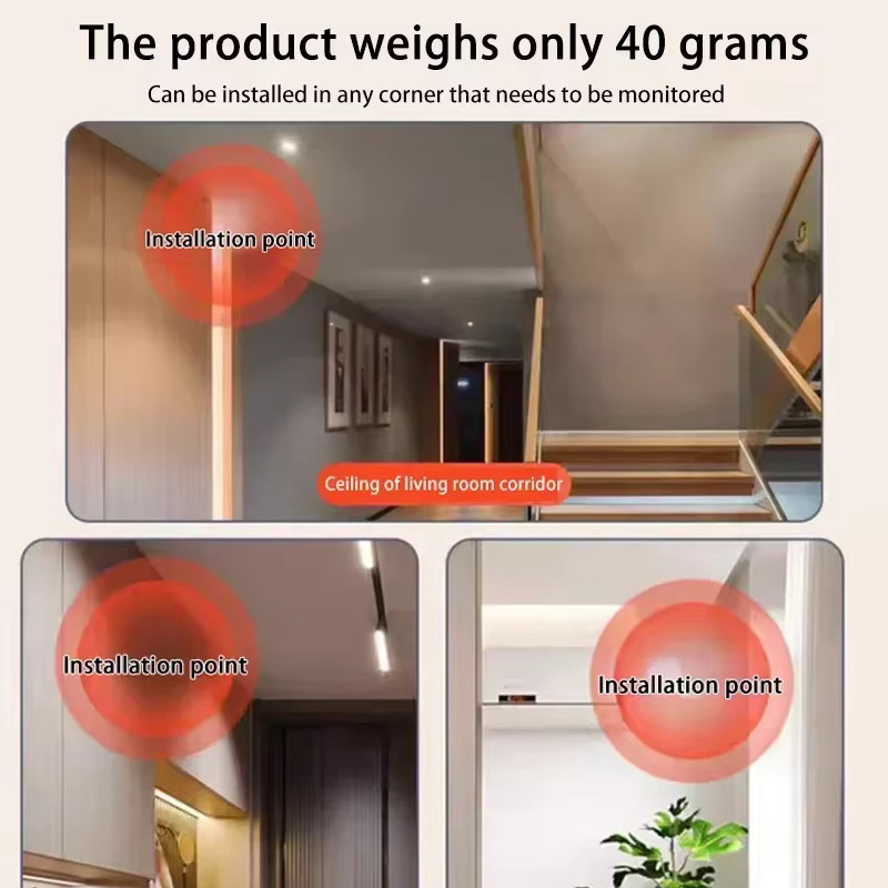 DIXSG 4K HD WLAN-Sicherheitskamera mit Nachtsicht, Mini Smart Indoor IP-Überwachungskamera in Schwarz mit App-Fernüberwachung - Bild 4
