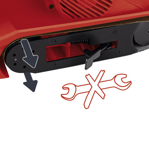 Einhell Bandschleifer TC-BS 8038 mit 800 W in Rot und Schwarz - Bild 6