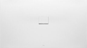 Villeroy & Boch Duschwanne Squaro Infinity aus Mineralguss, Anthrazit, B/T/H: 160 x 90 x 4 cm, universal einbaubar - Bild 1