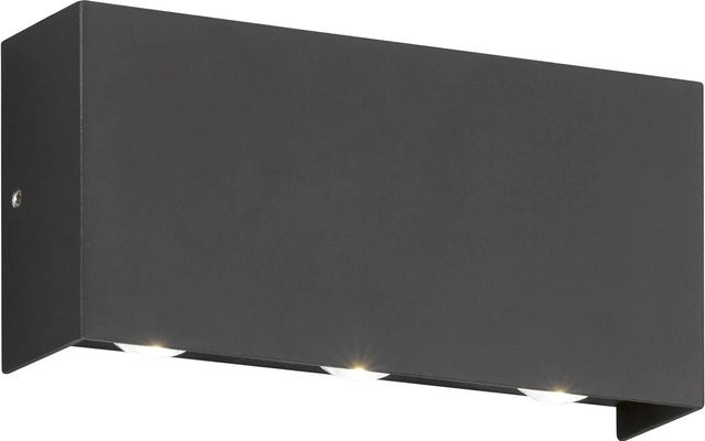 Fischer & Honsel Nairobi LED-Außenwandleuchte Schwarz aus Metall und Acryl mit Up-Down-Lichtfunktion - Bild 1