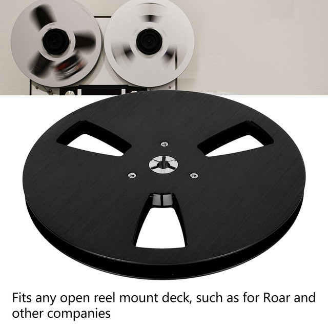 VBESTLIFE Aufnahmeaufwickelrolle für Band-Player, 1/4 Zoll, 7 Zoll, Silber - Bild 1