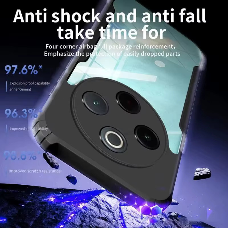 Luxus-Schutzhülle aus Hart-PC und TPU für Motorola in Schwarz - Bild 4