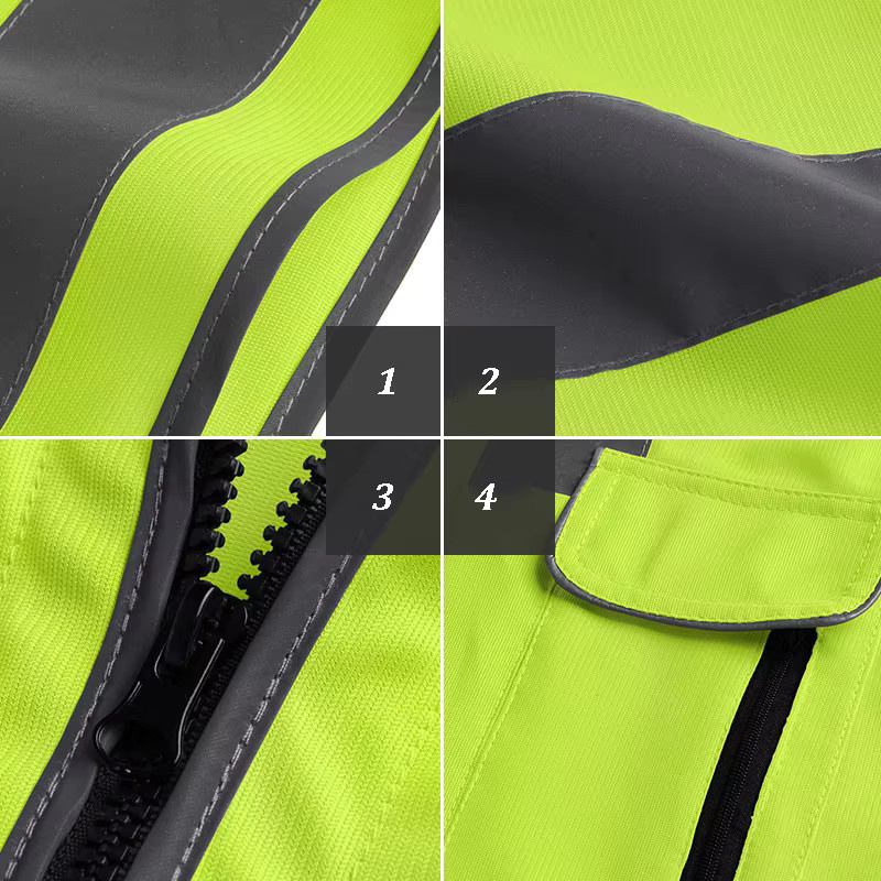 SPARDWEAR Hi-Vis Straßenarbeitsweste für Männer in Gelb, Größe L - Bild 4