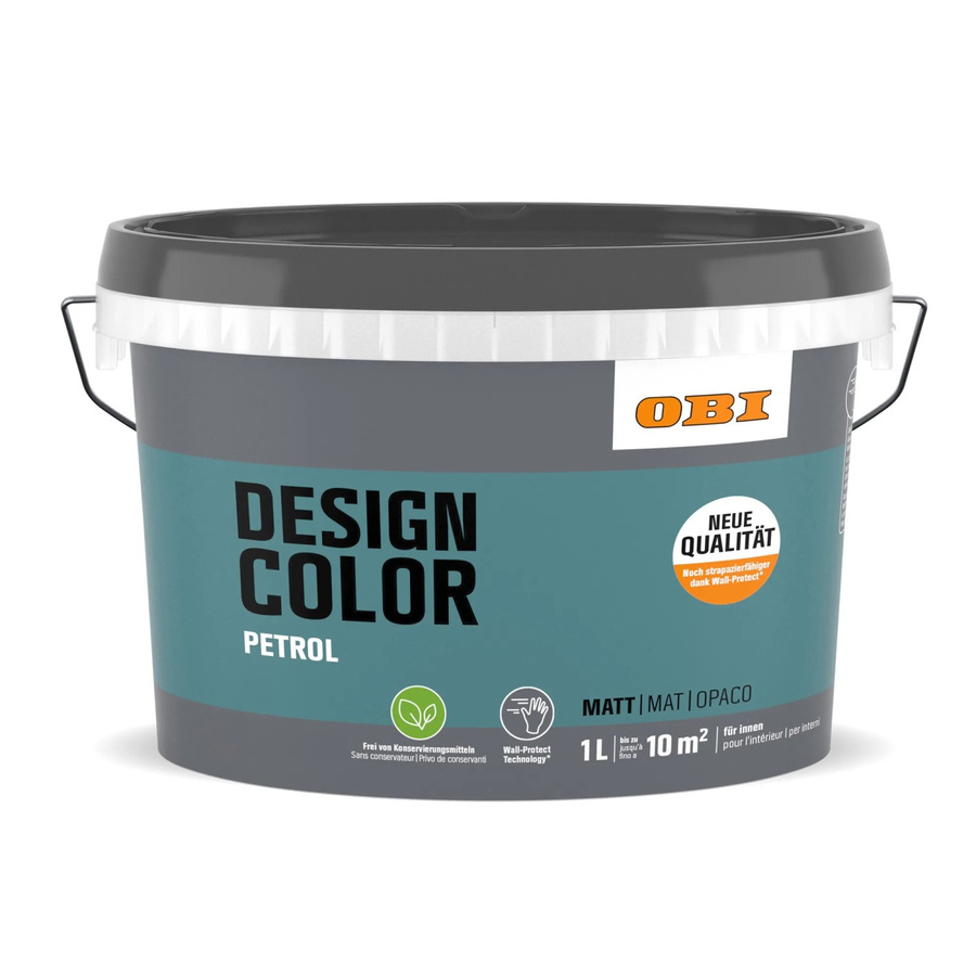 OBI Design Color Dispersion Farbe für Mauerwerk in Petrol, wasserbasiert - Bild 2