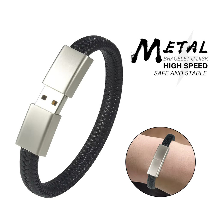 JASTER USB-Flash-Laufwerk Armband 64 GB Schwarz USB-A - Bild 6