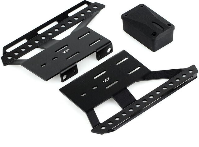 LCX Racing Aluminium Rock Sliders Side Step Fußplatte, Zubehör, Schwarz - Bild 1