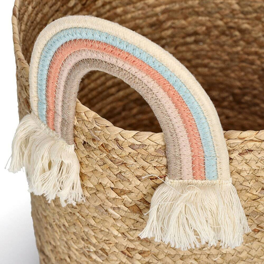 Zeller Korb Rainbow multicolor aus Baumwolle mit Griffen B/H/L: 35 x 34 x 35 cm - Bild 2
