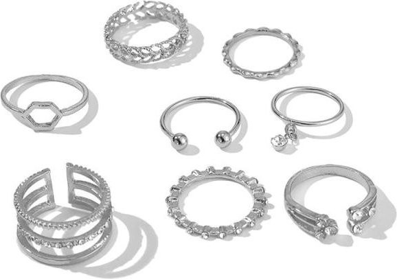Tocona Ringe, Kristall, Gold, Unisex - Bild 1