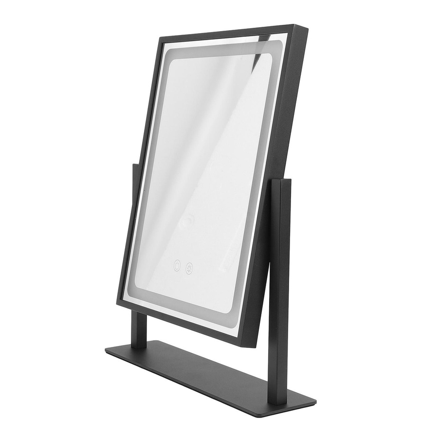 KONNWEI Schminkspiegel mit LED-Licht und Touch-Steuerung, dimmbar, 3 Farbmodi, 360-Grad-Drehung, perlmutt weiß - Bild 1