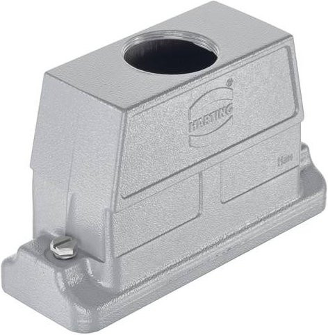 Harting Tüllengehäuse aus Aluminium in Silber, Artikelnummer 19 39 624 0447 - Bild 1