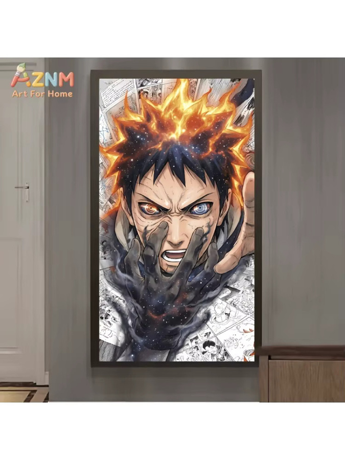 Kayou Naruto Uchiha Obito Manga Collage Leinwand Wandkunst Poster Mehrfarbig Ungerahmt - Bild 5