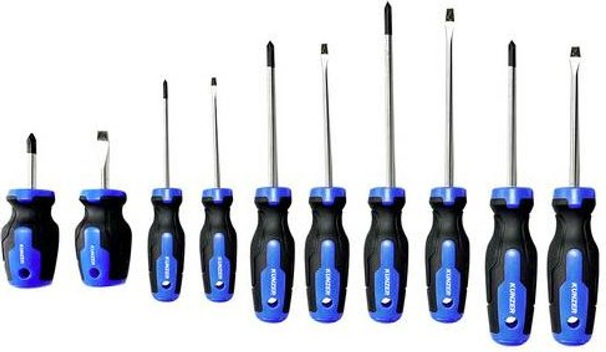 Kunzer 7SD10 Universal Schraubendreher-Set in Blau - Bild 2