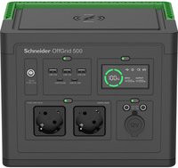 Schneider Electric OffGrid Powerstation 500 tragbare Powerstation in Schwarz/Grün - Bild 1