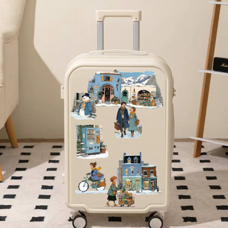 Etori Life Winter Travel Musteraufkleber Multicolor für Notizbücher, Scrapbook und Dekoration - Bild 6