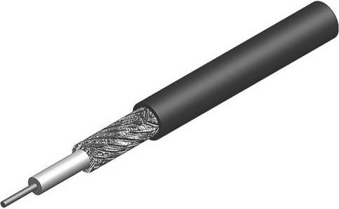 Telegärtner Koaxialkabel Schwarz Durchmesser: 2,8 mm 50 Ohm Meterware - Bild 1