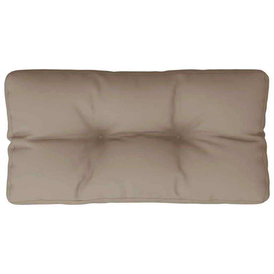 vidaXL Palettenkissen aus Polyester in Taupe, B/T/H: 80 x 40 x 12 cm, wasserabweisend und UV-beständig - Bild 2