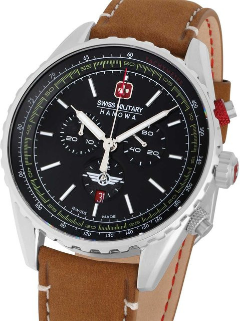 Swiss Military Hanowa Chronograph, Quarz, Edelstahl, 44 mm, Herren - Bild 1