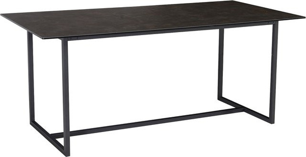 Esstisch ARCTIC von KADIMA DESIGN aus Glaskeramik in Schwarz mit Marmoroptik, B/T/H: 180 x 90 x 76 cm