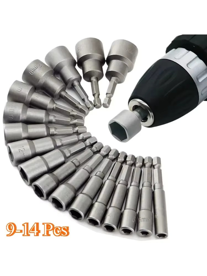 Sanke Rescue Hex-Bits Set mit 9-14 Teilen für Buchsen, Hülse und Düsen von 5mm bis 13mm - Bild 4