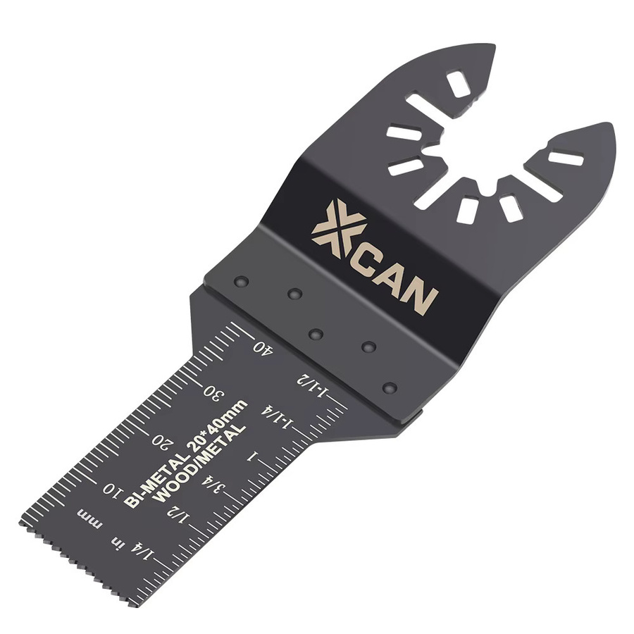 XCAN Bimetall Multitool Sägeblätter mit gebogener Kante zum Schneiden von Holz, Metall und Kunststoff, Breite: 20 mm - Bild 7