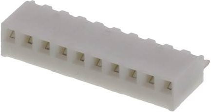 Molex Einbau-Buchsenleiste in Weiß mit 10 Polen und einem Rastermaß von 2,54 mm - Bild 1
