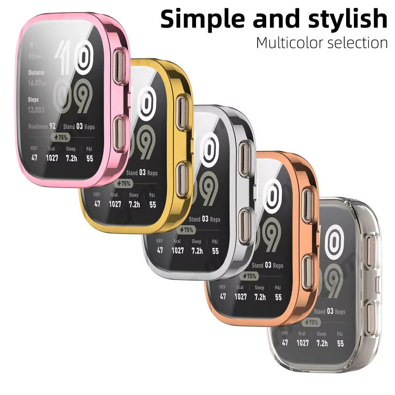 Huami Schutzhülle für Amazfit Bip 6, Schwarz, Transparent, Unisex - Bild 2