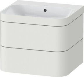 Duravit Möbelwaschtisch-Unterschrank Happy D.2 Plus in Weiß Matt mit 2 Schubladen, Wandhängend, B: 57,5 cm, T: 49 cm, H: 48 cm - Bild 1