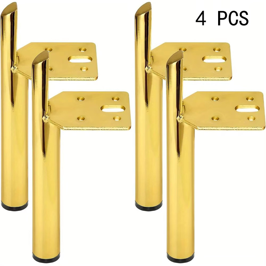 4-teiliges HACTIVOL Möbelbein-Set aus Metall in Gold, glänzend - Bild 2