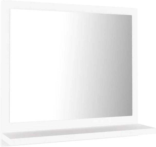vidaXL Badspiegel Weiß aus Holzwerkstoff, B/T/H: 40 x 10,5 x 37 cm - Bild 1