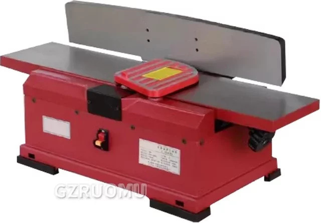 GZRUOMU Elektrische Holz Dickehobel Maschine 1500W Multifunktionaler Tischhobel für DIY Holzbearbeitung in Rot - Bild 1