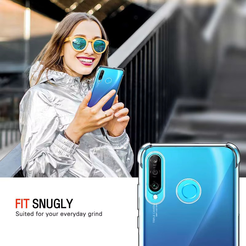 Stoßfeste Silikon-Schutzhülle für Huawei P30 Lite, P20 Plus, P30, P40 Lite, E, P50 und P60 Pro in Transparent - Bild 6