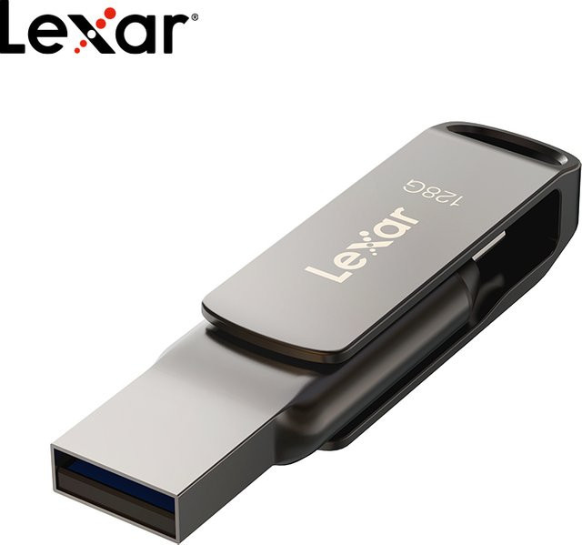 Lexar D400 Dual Slot USB-Flash-Laufwerk mit USB-C und USB-A Anschluss - Bild 1
