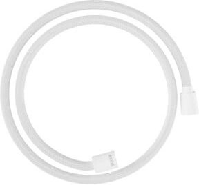 Hansgrohe Textilbrauseschlauch mattweiß mit Anti-Kink und Anti-Twist Funktion, Länge: 125 cm - Bild 1