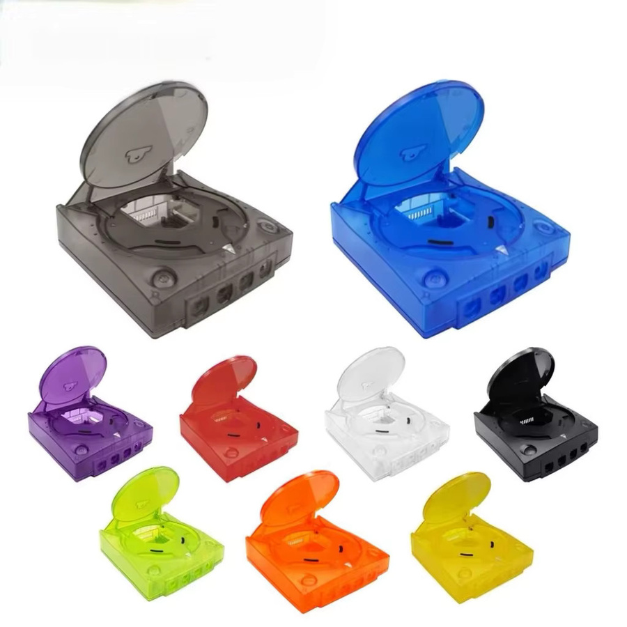 SEGA Dreamcast Ersatzgehäuse Retro Schutzabdeckung in transparenten Farben (Schwarz, Blau) - Bild 3