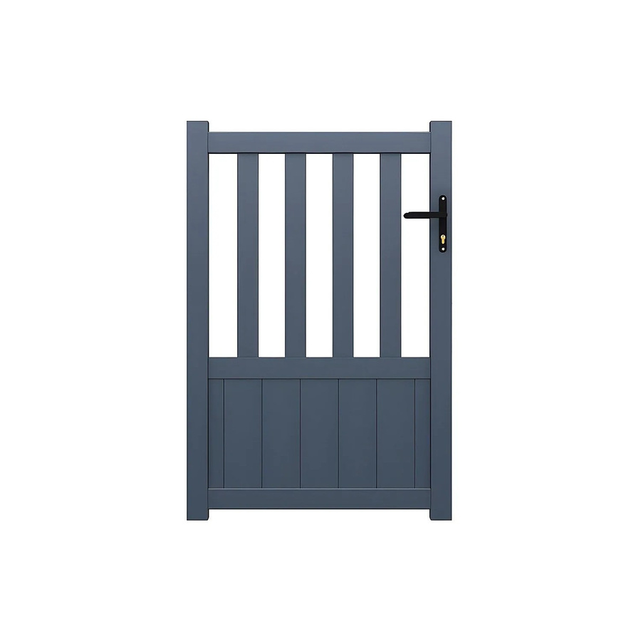 Vente-unique Eingangstor Tarnos II Aluminium Anthrazitgrau Breite: 99,25 cm - Bild 2