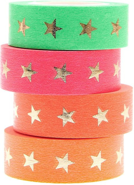 Rico Design Paper Poetry Washi Tape Set Sterne in Multicolor - Bild 1