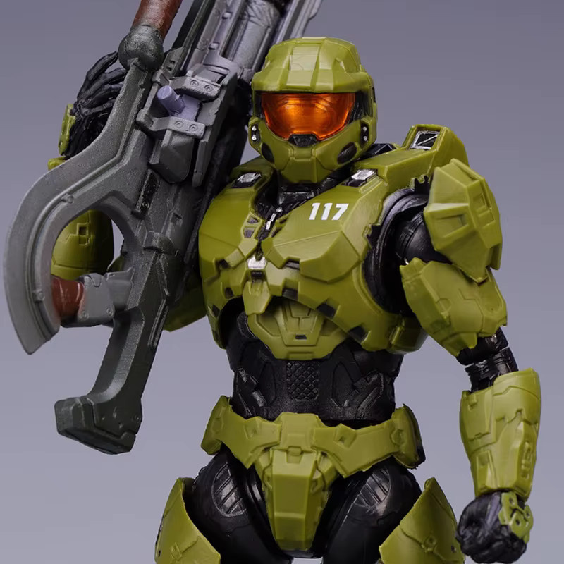 Bandai Halo Master Chief Mjolnir Mark V1, Artikulierte Actionfigur, 1/12 Scale - Bild 4