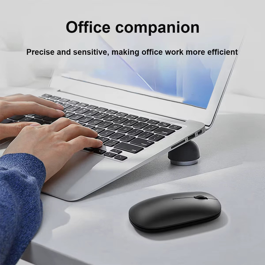 Ergonomische kabellose Congdi Maus mit 3 einstellbaren DPI-Werten in Schwarz oder Grau für Laptop, Büro und Gaming - Bild 2