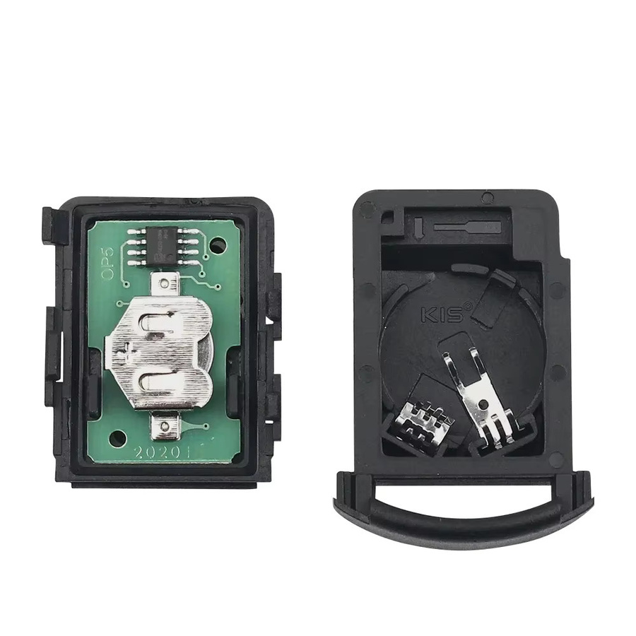 KEYYOU Funkschlüssel 433 MHz für Opel Vauxhall Corsa C Combo Tigra B Meriva, 2 Tasten, Schwarz, 5WK48668 - Bild 2
