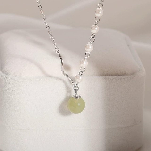 Lucky Star Jewelry Halskette, 925 Silber, Perle, Damen, grau - Bild 1