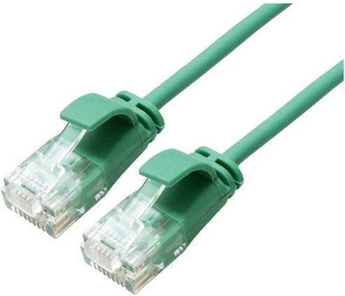 Roline RJ45 Patchkabel CAT 6a U/UTP Ethernet LAN in Grün, Länge: 3,00 m - Bild 1