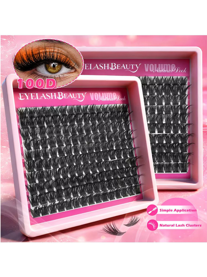 QUEENICE Künstliche Wimpern 100D, 150 Stück, Natürlich - Bild 7