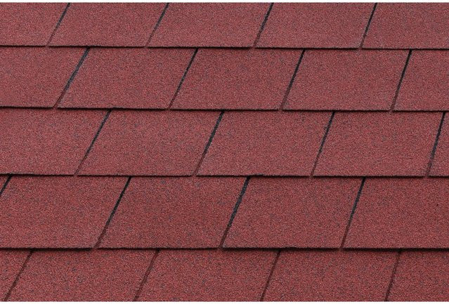 Skan Holz Bitumenschindeln in Rot, 2 m² - Bild 1