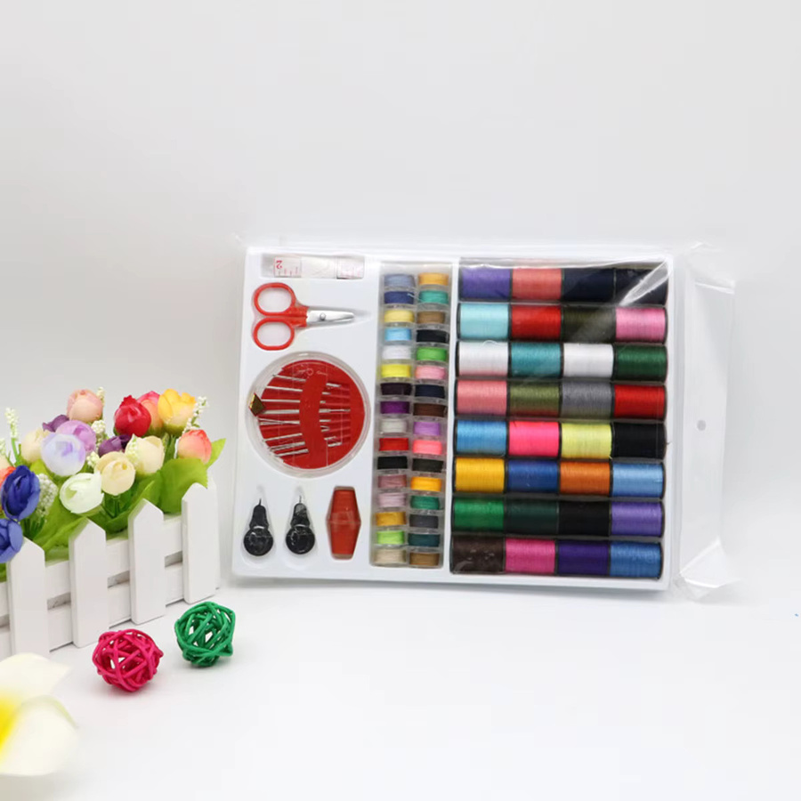 64-teiliges Nähgarn-Set aus Polyester in Multicolour für Hand- und Maschinennähen - Bild 3