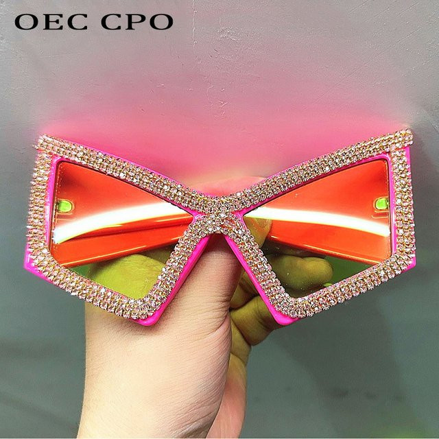 OEC CPO Sonnenbrille, Quadrat, Vollrand, Kunststoff, Pink, Damen - Bild 1