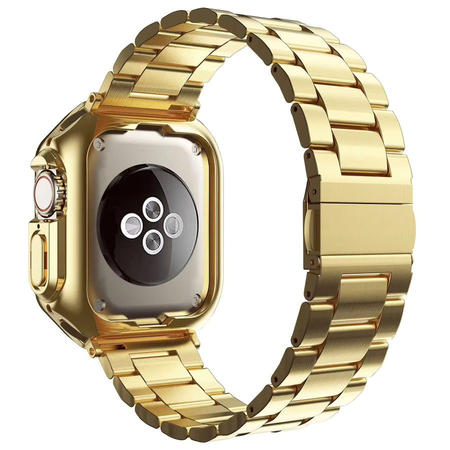 CAOWTAN Uhrenarmband Edelstahl, Gold, Unisex - Bild 2