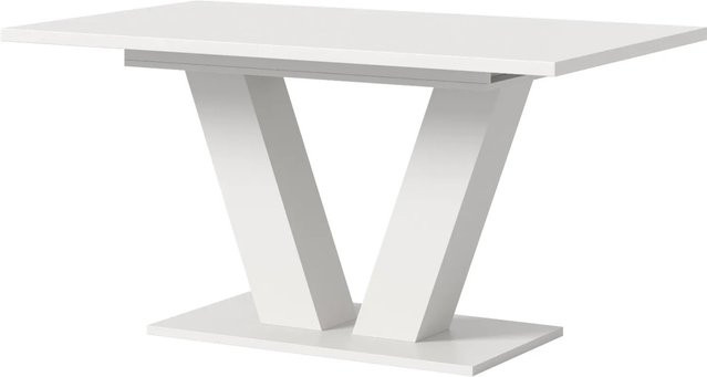Inn.Furn Esstisch ausziehbar in Weiß, modern und rechteckig - Bild 1